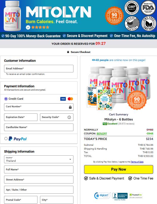 Mitolyn Official Website Secure Order Page